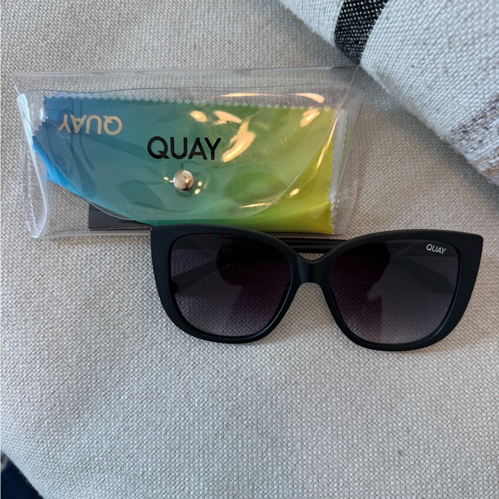 Quay Australia Matte Black Ever After Sunglasses